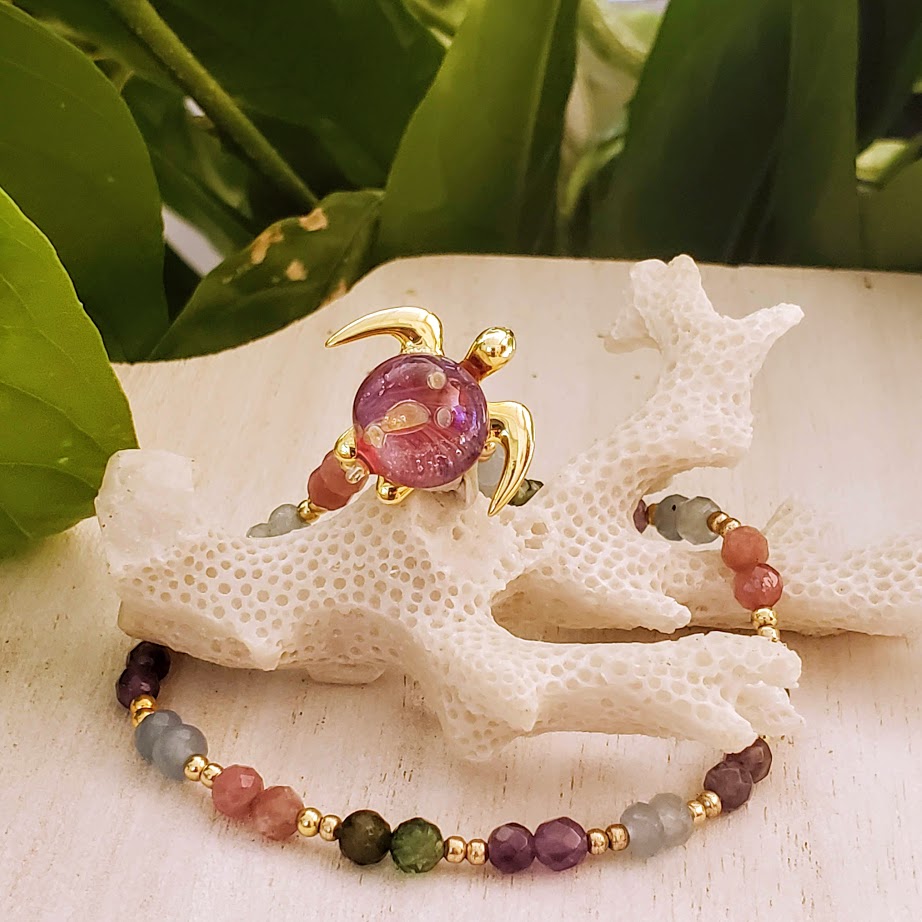 Glass Turtle Straw – Ocean Wave Jewellery