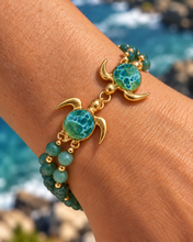 Kalele Double Sea Turtle Bracelet – Green