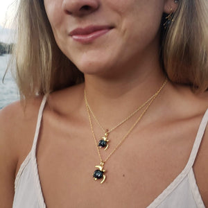Hana on 18" Chain | The Honu Collection by Amy Wakingwolf 