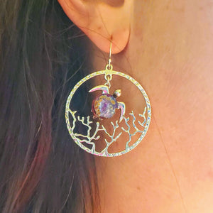 Coral Reef Earrings | The Honu Collection by Amy Wakingwolf 