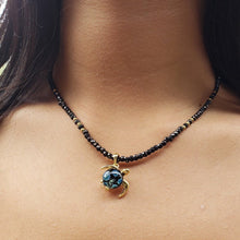 Hana on Black Spinel Gemstone Necklace | The Honu Collection by Amy Wakingwolf 