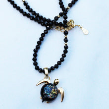 Hana on Black Spinel Gemstone Necklace | The Honu Collection by Amy Wakingwolf 